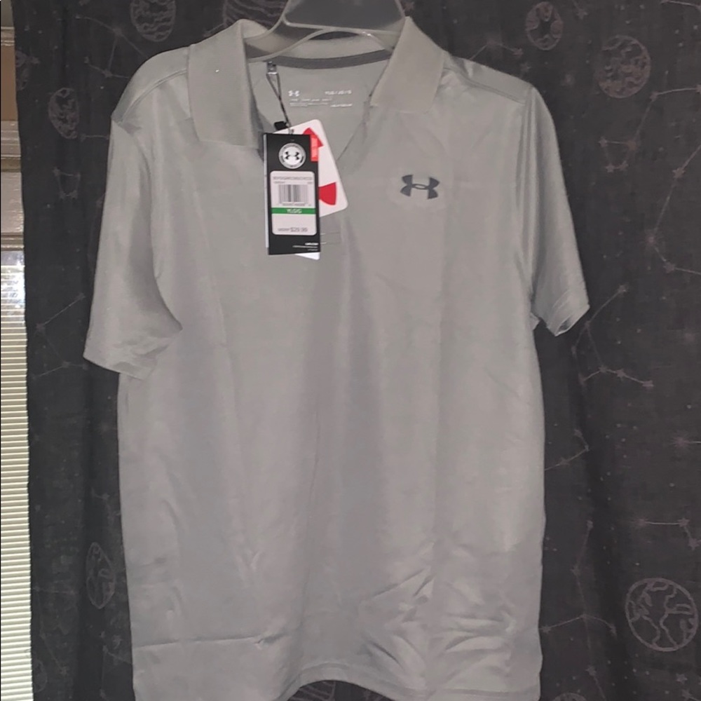 Under Armour Boys YXL Collared 3 Button Shirt